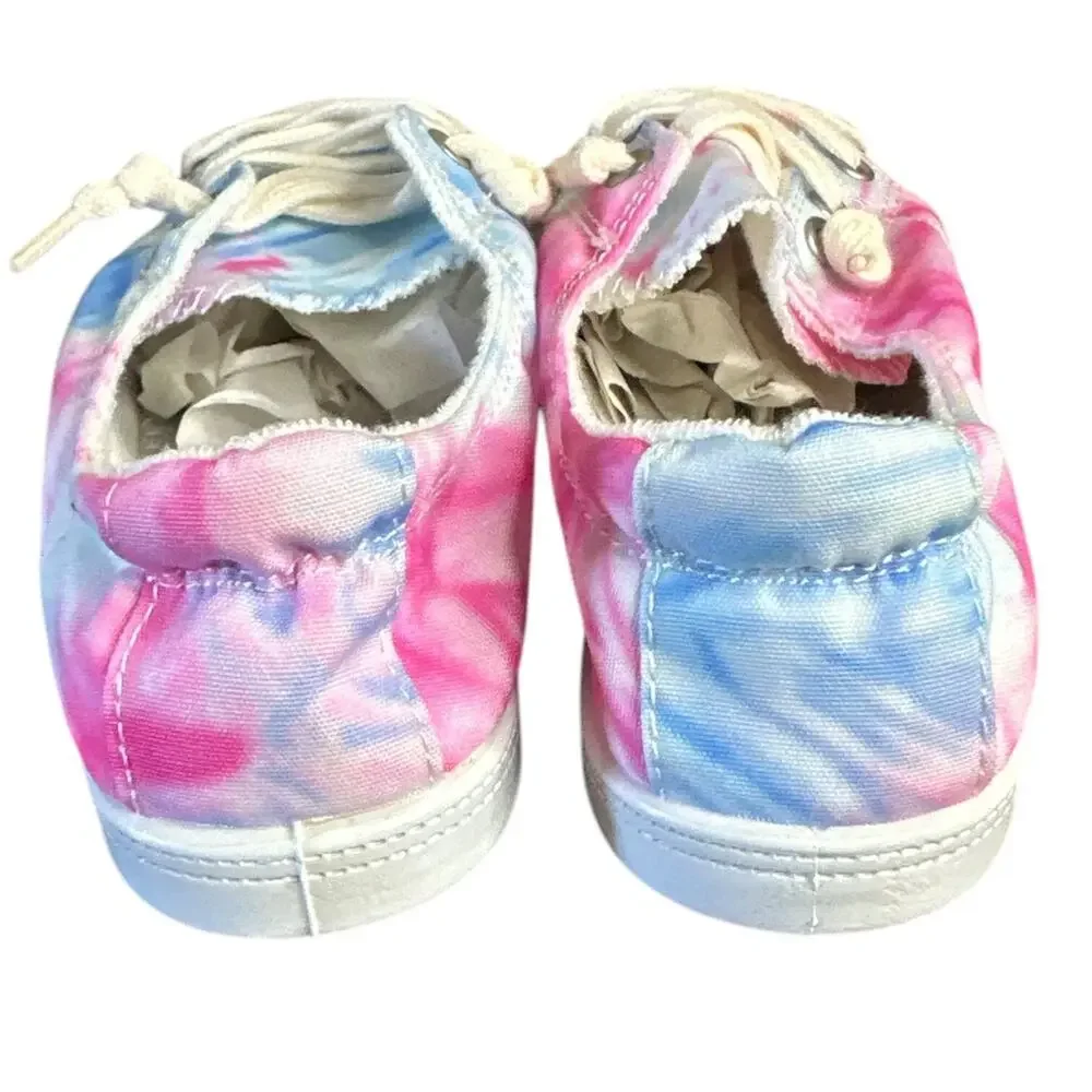 Forever  by Forever Link Tie Dye Womens Sneakers 8 Shoes‎ Pink Blue White NEW